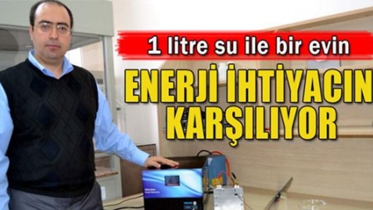 1 litre su ile bir evin enerji ihtiyacını karşılıyor 
