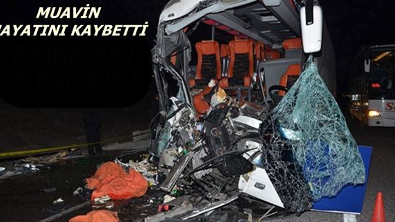 Otobüs, TIR'a arkadan çarptı: 1 ölü 29 yaralı