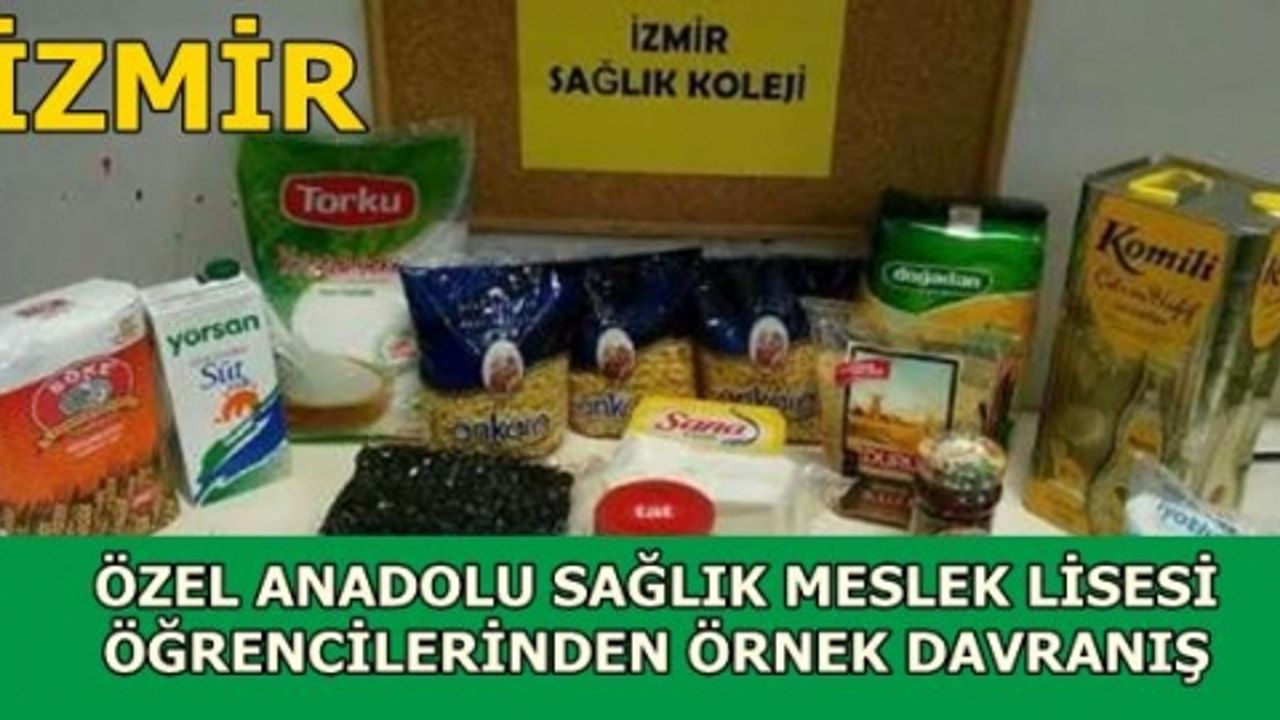 Özel Anadolu Sağlık Meslek Lisesi öğrencilerinden örnek davranış 