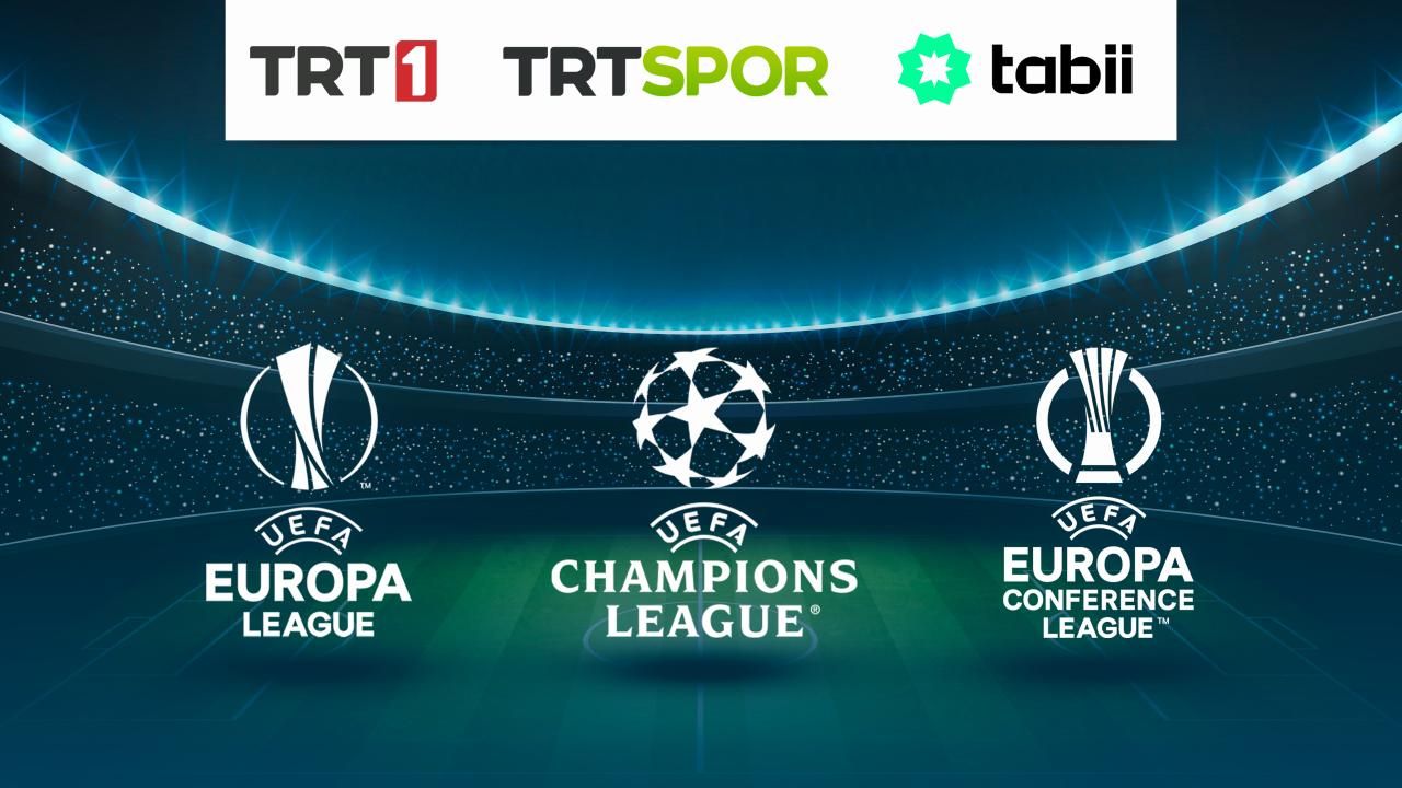 Şampiyonlar Ligi, Avrupa Ligi ve Konferans Ligi TRT'de