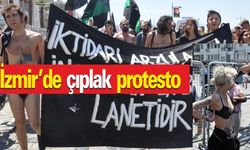 İzmir'de çıplak protesto
