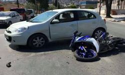İzmir de motor kazası:1 yaralı