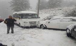 İzmir'de kar kazalara sebep oldu