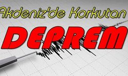 Akdenizde Korkutan Depremler !!!