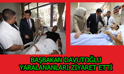 Başbakan Ahmet Davutoğlu, Yaralıları Ziyaret Etti