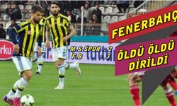 Fenerbahçe'den Müthiş Geri Dönüş