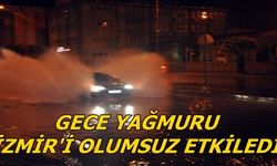 Gece Yağmuru İzmir’i Olumsuz Etkiledi