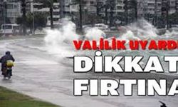 İzmir Valiliği'nden Meteorolojik Uyarı