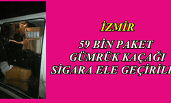 İzmir'de 59 bin paket sigara ele geçirildi