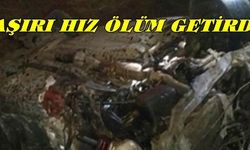 İzmir'de Alkol Ve Hız  Ölüm Getirdi 