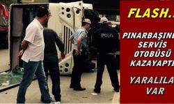 İzmir'de İşçi Servisi Kaza Yaptı