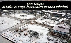İzmir'de kar yağışı ulaşımı aksattı 