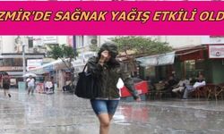 İzmir'de sağnak yağış devam ediyor 