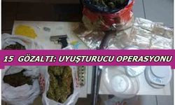 İzmir’de uyuşturucu operasyonu: 15 gözaltı