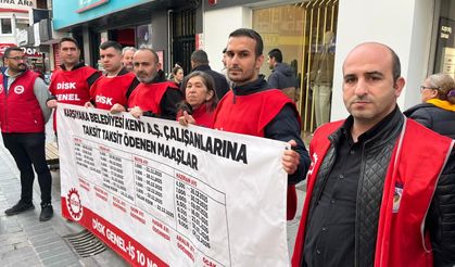 Karşıyaka Belediyesinde maaş alamayan işçiler sokağa döküldü