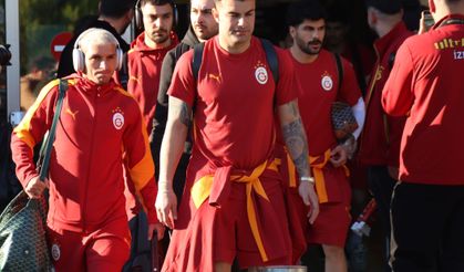 Galatasaray, Göztepe ile oynayacağı karşılaşma için İzmir’de..