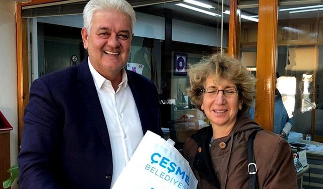 Çeşme Belediyesi'nden Bez Alışveriş Torbası