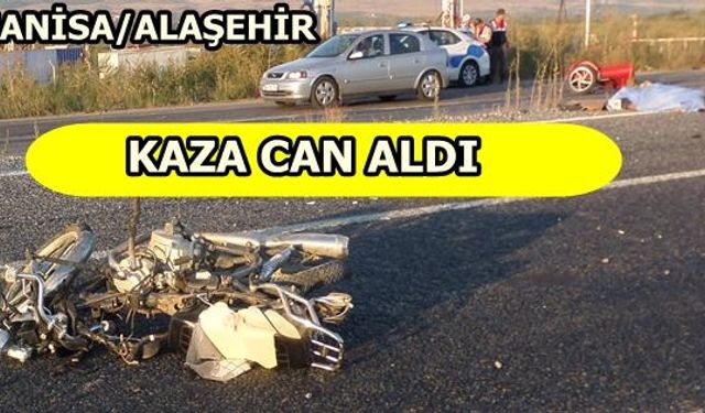 Alaşehir'de Trafik Kazası :2 Ölü ,1 Yaralı