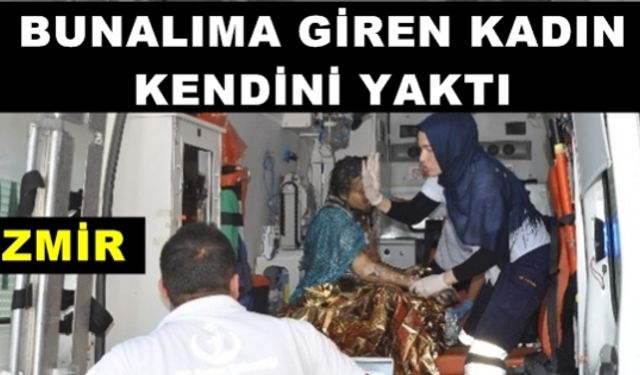 Bunalıma Giren Kadın Kendini Yaktı