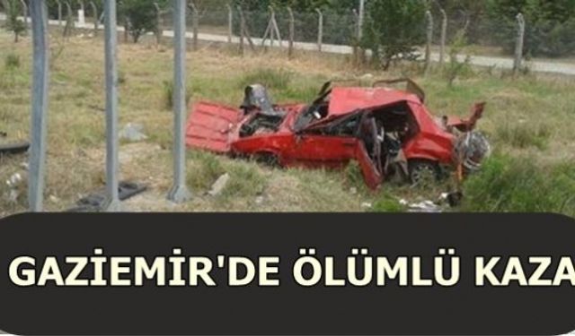 Gaziemir'de ölümlü trafik kazası 