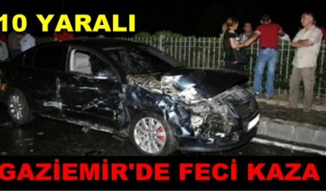 Gaziemir'de zincirleme trafik kazası: 10 yaralı