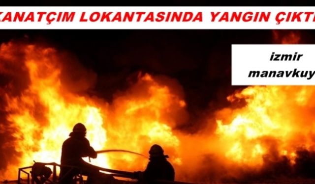 Manavkuyu'da Restoranda Yangın