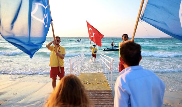 Ilıca Halk Plajı, ‘Mavi Bayrak’ ödülüne layık görüldü