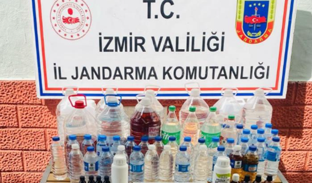 İzmir’de kaçak alkol operasyonu: