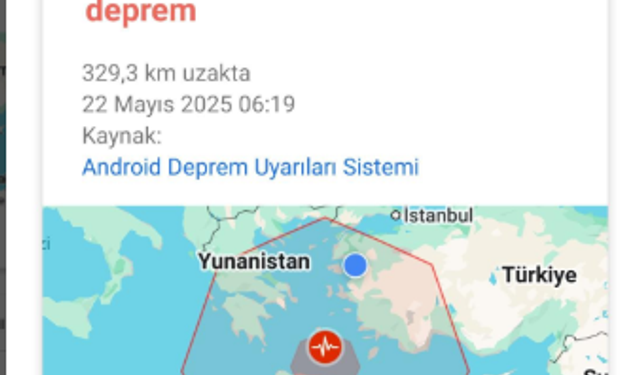 Ege Denizi’ndeki Deprem Öncesi Vatandaşlara Bildirim Gitti
