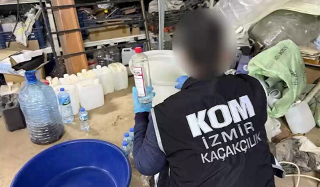 İzmir'de Yılbaşı Öncesi Sahte İçki Operasyonu Yapıldı