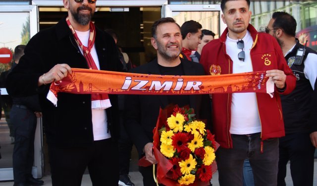 Galatasaray, Göztepe ile oynayacağı karşılaşma için İzmir’de..
