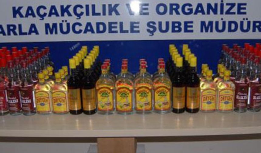 İzmir'de Kaçak İçki Operasyonu