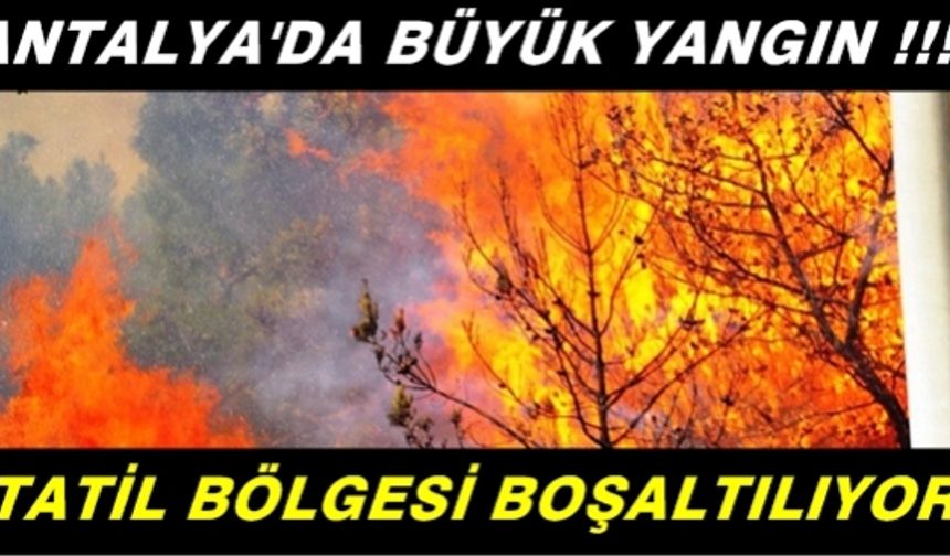 Antalya'da Büyük Yangın