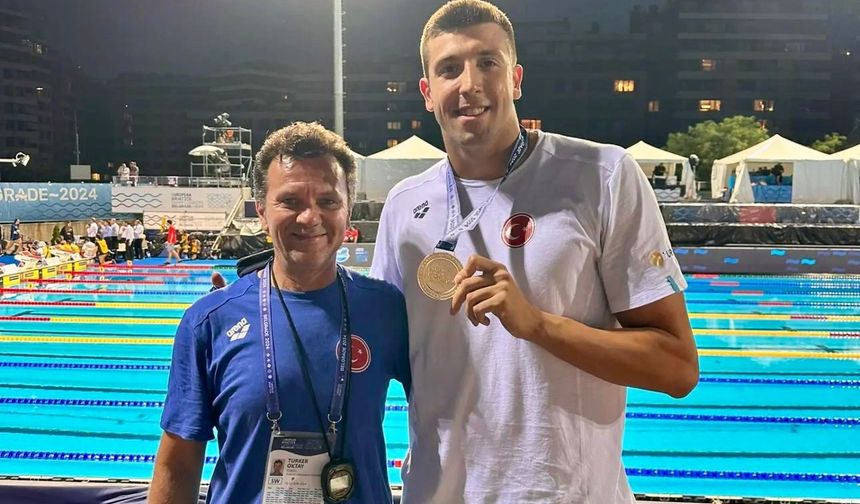 İzmir'li Milli Yüzücü Avrupa Şampiyonu Oldu