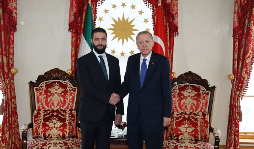 Cumhurbaşkanı Erdoğan, Suriye Cumhurbaşkanı Ahmet Şara İle Görüştü