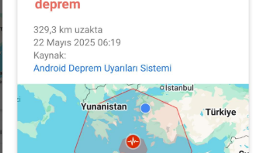 Ege Denizi’ndeki Deprem Öncesi Vatandaşlara Bildirim Gitti