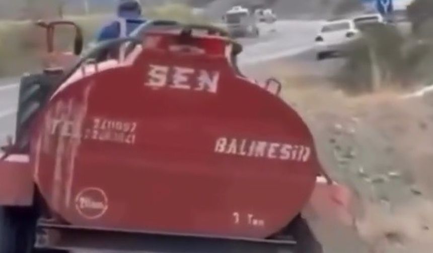 Yangına müdahaleye giden çiftçi herkesi duygulandırdı