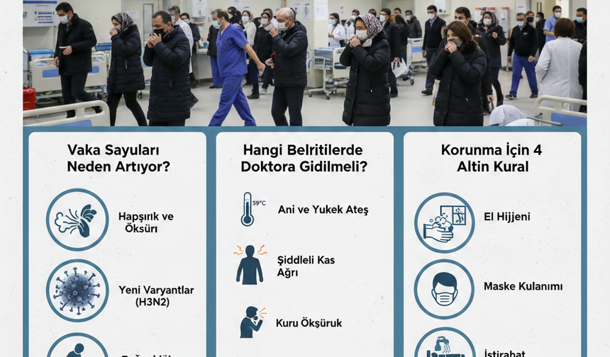 Türkiye’de "Kış Salgını" Etkisi: Hastanelerde Yoğunluk Artıyor