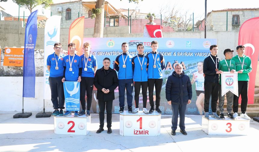 Aliağa, Türkiye Oryantiring Şampiyonası’na ev sahipliği yaptı