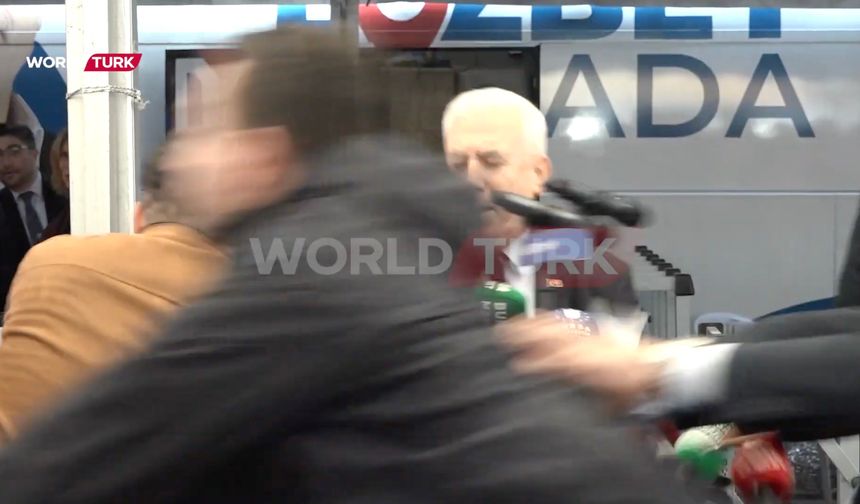 Bursa Büyükşehir Belediye Başkanı Bozbey’e saldırı girişimi kameralara yansıdı