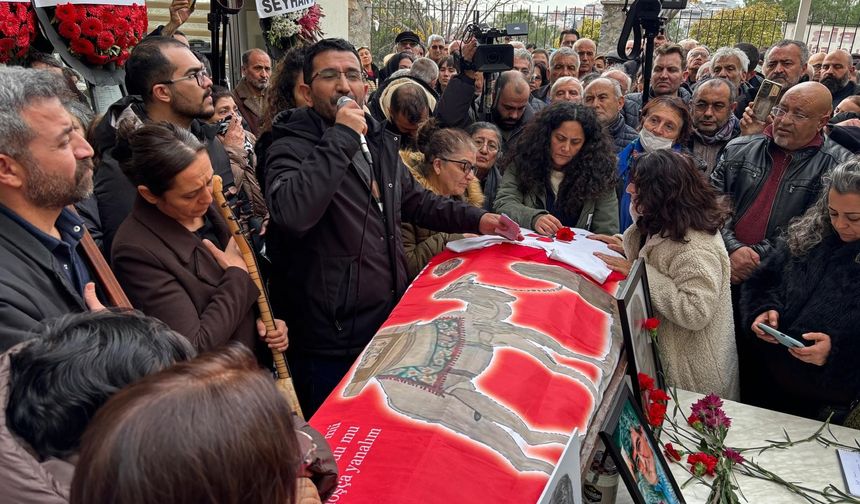 Eski İHD İzmir Şube Başkanı Ali Aydın son yolculuğuna uğurlandı