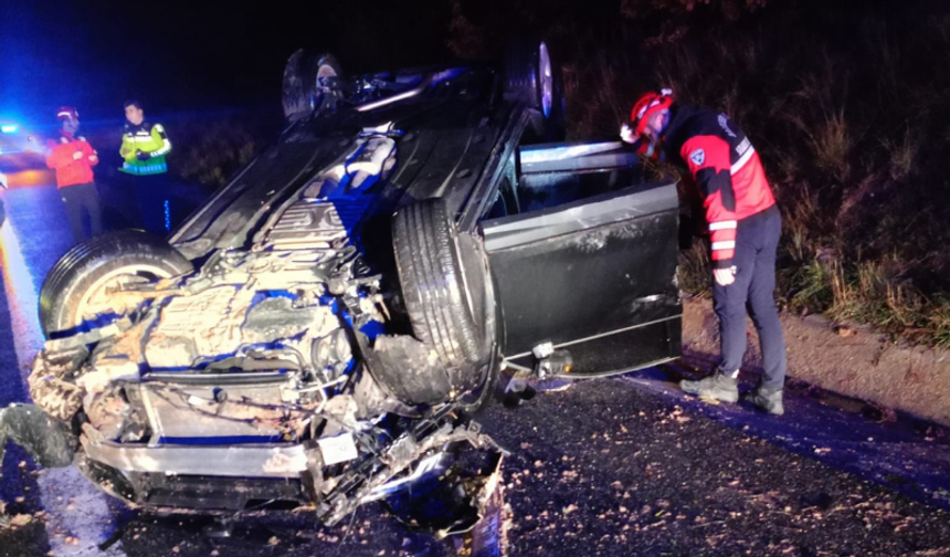 İzmir-İstanbul Otoyolu'nda trafik kazası: 4 yaralı